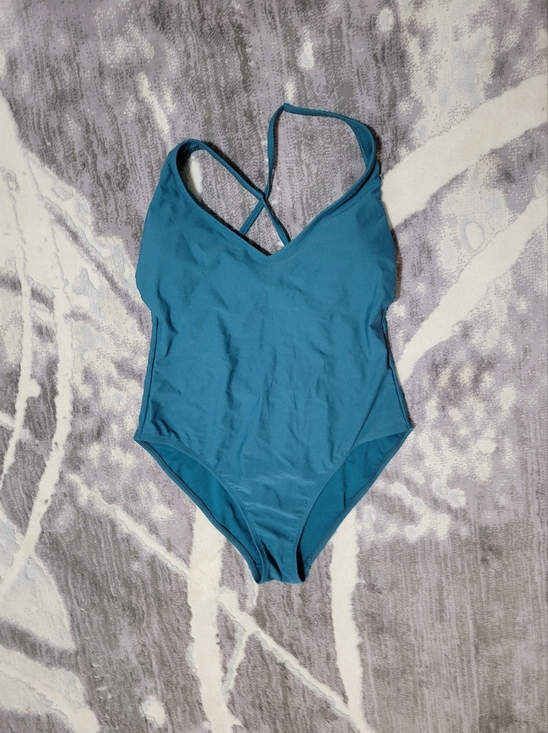 George Other - Scoop-Back One-Piece Swimwear in Teal Size M